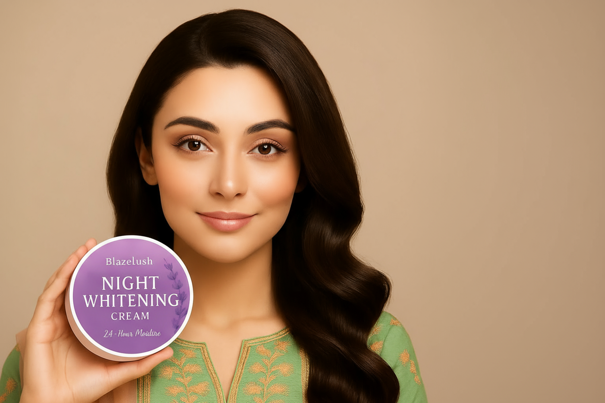Blazelush Night Whitening Cream – Overnight Skincare