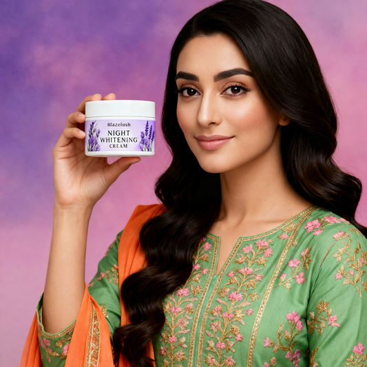 Blazelush Night Whitening Cream – Overnight Skincare